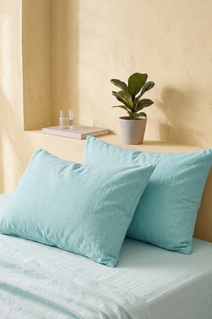 Mint Pamuklu 2'li Yastık Kılıfı 50x70 cm