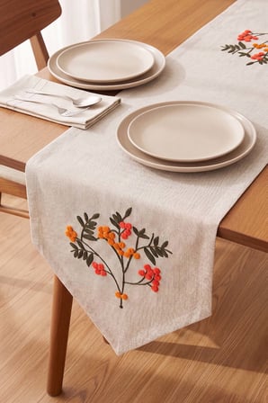Terra Bloom Kasso Punch İşlemeli Runner 35x110 cm