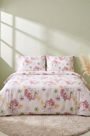 Buket Ranforce Çift Kişilik Nevresim Takımı – 4 Parça