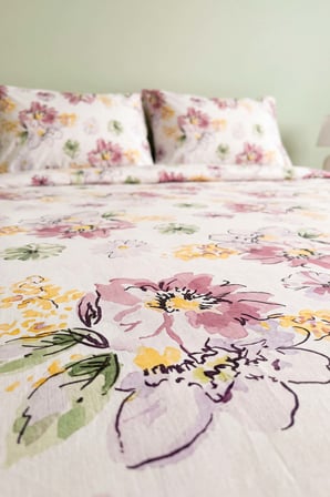 Buket Ranforce Çift Kişilik Nevresim Takımı – 4 Parça