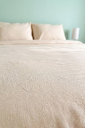 Soft Krem %100 Pamuklu Ranforce Çift Kişilik Nevresim Takımı – 4 Parça