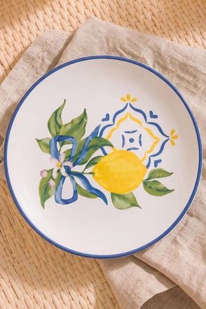 Limon Bliss Ege Pasta Tabağı  4'lü Pasta & Sunum Tabağı 20 cm