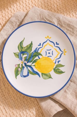 Limon Bliss Ege Pasta Tabağı  4'lü Pasta & Sunum Tabağı 20 cm