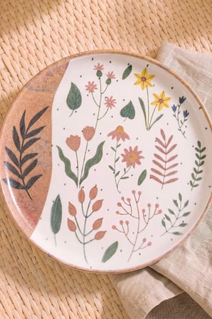 Soft Bloom Nordic Pasta Tabağı 4'lü Pasta & Sunum Tabağı 22 cm