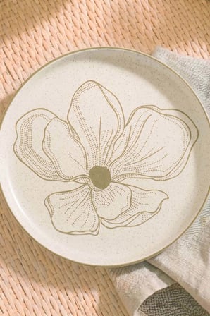Taupe Bloom Nordic 6'lı Pasta & Sunum Tabağı 22 cm