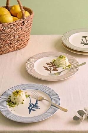 Floral Essence Assos 4'lü Pasta & Sunum Tabağı 22 cm