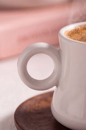 Kahverengi 6 Kişilik Bambu Fincan Takımı – 12 Parça