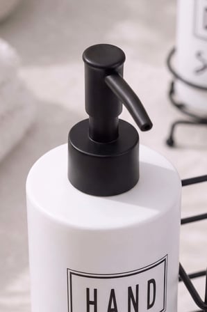 Metal Standlı 2'li Sıvı Sabunluk Seti