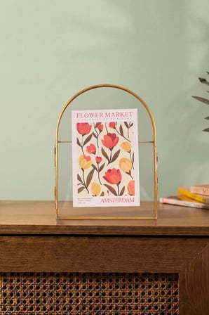 Decosa Tulip Gold Cam Dekoratif Çerçeve