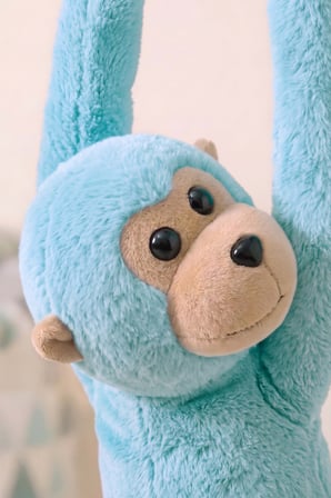 Turkuaz Elleri Yapışabilen Maymun Peluş Oyuncak