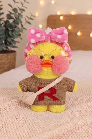 Vizon Kazaklı Lalafa Sevimli Ördek Peluş Oyuncak
