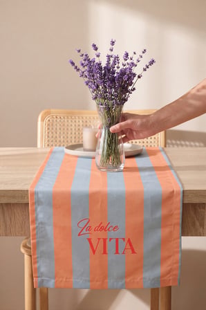 La Dolce Vita Baskılı Runner 40x140 cm