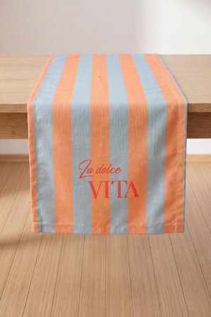 La Dolce Vita Baskılı Runner 40x140 cm
