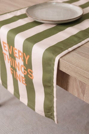 Everythings Fine Baskılı Runner 40x140 cm