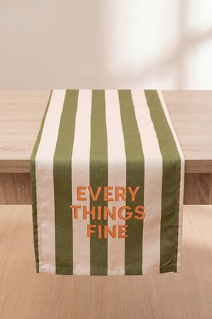 Everythings Fine Baskılı Runner 40x140 cm