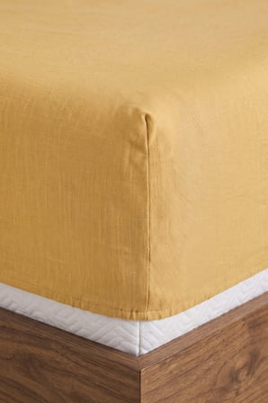 Sarı Bella Çift Kişilik Lastikli Çarşaf Takımı 160x200 cm - 3 Parça