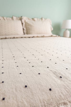 Point Exclusive Naturel %100 Pamuklu Çift Kişilik Nevresim Takımı - 4 Parça