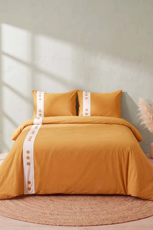 Daisy Hardal %100 Pamuklu Çift Kişilik Nevresim Takımı - 4 Parça