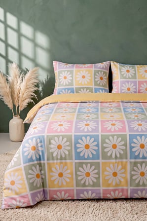 Candy Bloom Nefes Alan Pamuklu Çift Kişilik Nevresim Takımı