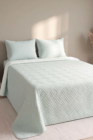 Mint Nova Çift Taraflı Çift Kişilik Kapitone Pike & Yatak Örtüsü 200x220 cm