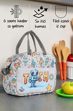 Kids Isı Yalıtımlı Su Geçirmez Termal Çanta, Yemek Taşıma Çantası, Beslenme Çantası Anne Çocuk Bakım