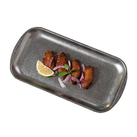 Açık Büfe Retro Sunum Tabağı 41*23 Cm