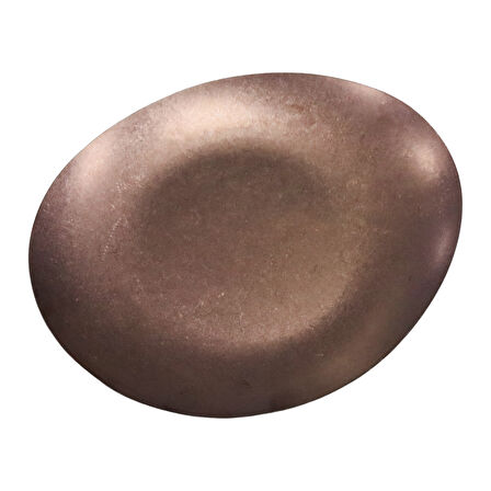 Açık Büfe Retro Sunum Tabağı Bakır 29*24 Cm