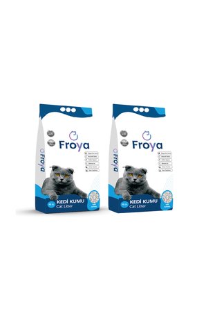 Froya Kokusuz Topaklanan 10l X 2 Bentonit Kedi Kumu