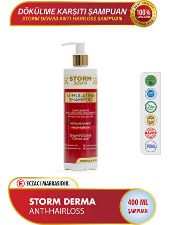 Storm Vıtals Storm Derma Stımulating Shampoo Niacın - Biotın Dökülme Karşıtı 400 ml