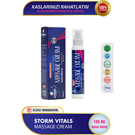 Storm Vitals Glucosamin Masaj Kremi 100 Ml 