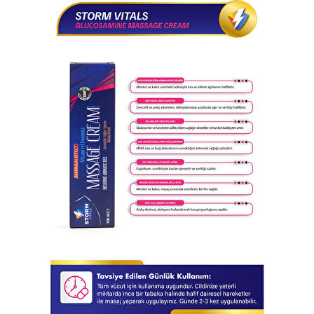 Storm Vitals Glucosamin Masaj Kremi 100 Ml 