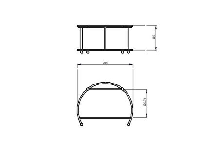 Gümüş Küçük Boy Sunumluk 2'Li Metal Hediyelik Dekorasyon İkramlık / Şeffaf Pleksi / Paslanmaz