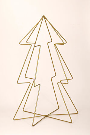 Premium Luxury Series 75 Cm Yılbaşı Ağacı,Gold Demir,Süssüz,Noel Ağacı