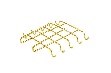 Altın 10'lu Dolap Ve Raf Altı Portatif Bardak Askılığı, Kupa, Fincan Düzenleyici - Metal Paslanmaz