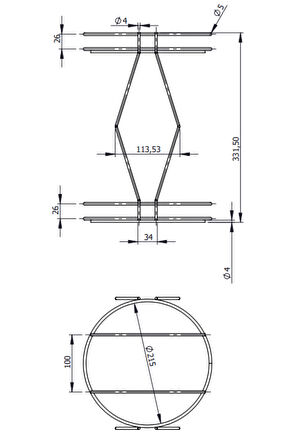 Siyah İki Katlı Parfüm, Takı ve Kozmetik Düzenleyici Şık Banyo Organizeri, Pleksili