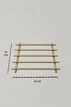 EDORA HOME 3'lü Mat Gold Nihale Peçetelik Havluluk Seti Siyah Rengi Paslanmaz Çelik Mutfak Servis Sunum Takım