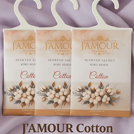 Cotton (Pamuk) Askılı Dolap ve Çekmece Kokusu 3'lü Paket