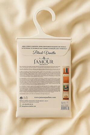 Black Vanilla (Siyah Vanilya) Askılı Dolap ve Çekmece Kokusu