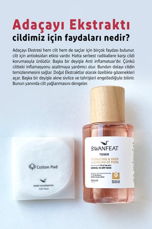 Aydınlatıcı Toner Adaçayı Ekstraktlı Nemlendirici, Arındırıcı & Cilt PH Dengeleyici 100ml