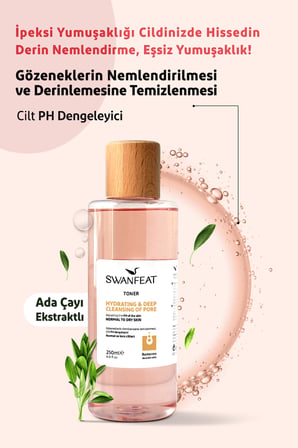 Aydınlatıcı Toner, Adaçayı Ekstraktlı Cilt PH Dengeleyici, Arındırıcı & Nemlendirici 250ml