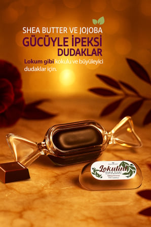 Lip Balm, Onarıcı, Nemlendirici, Shea Butter & Jojoba Oil, Hafif Kahverengi Işıltı 7ml