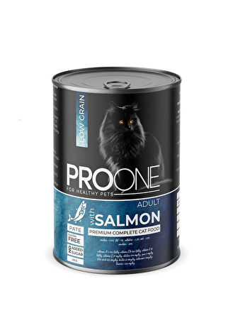 Pro One Adult Somonlu Yetişkin Kedi Konservesi 415 Gr (24 Adet)