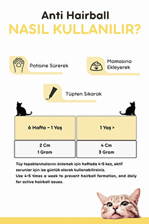 Vitpaw Malt Paste 100 Gr. Kediler İçin Tüy Yumağı Önleyici Anti-Hairball Malt Macunu (Tüm kediler için)