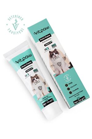 Multi Paste 100 Gr.(KEDİLER İÇİN BAĞIŞIKLIK GÜCLENDİRİCİ VE TÜY YUMAĞI ÖNLEYİCİ MULTİVİTAMİN)