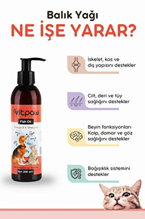 Kedi Tüy Ve Deri Sağlığı Seti Tüy Dökülmesi Engelleyici (BİOTİN, ÇİNKO VE OMEGA 3-6)