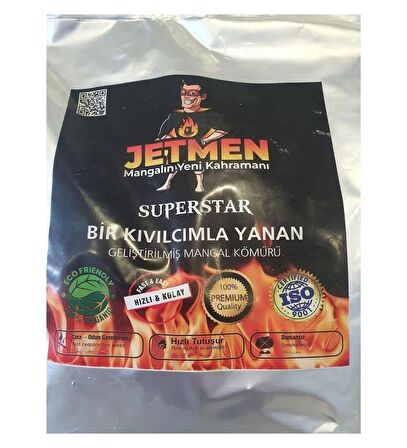 Jetmen Geliştirilmiş Mangal Kömürü 2 Kg
