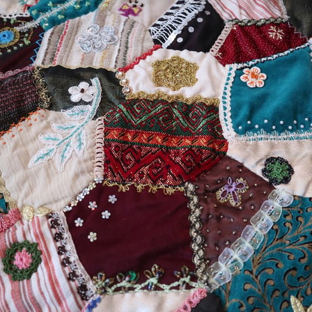 Patchwork Çılgın Koltuk Örtüsü