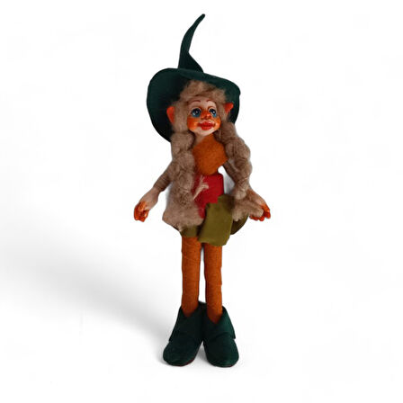 Uzun Şaçlı Kumral Elf Bebek