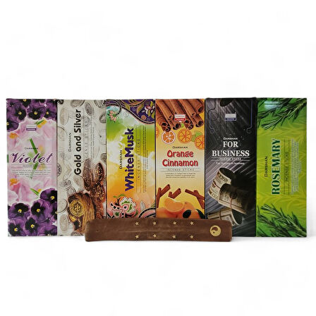 Violet, Gold&Silver, White Musk, Orange Cinnamon, For Business, Rosemary 6x20 Tütsü-Hediyeli