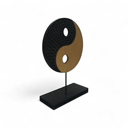Ying Yang Sarı Siyah Ev Dekoru Küçük